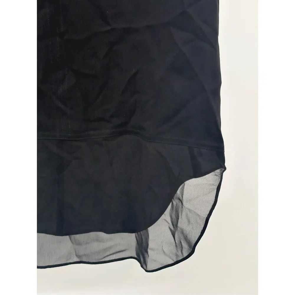 Rebecca Taylor Silk Blouse Top Tank Women‎ Size 0 XS Black Sleeveless